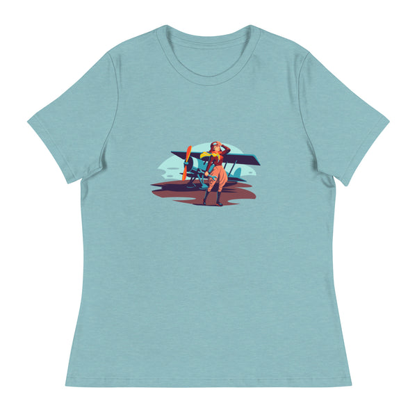 'Women in Aviation' Women's Relaxed T-Shirt