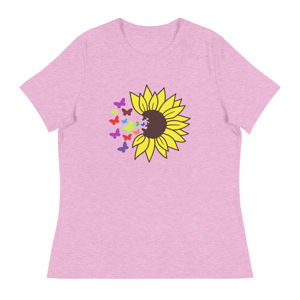 'Sunflower Burst' Women's Relaxed T-Shirt