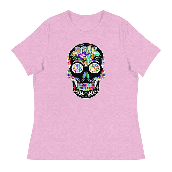 'Sugar Skull' Women's Relaxed T-Shirt