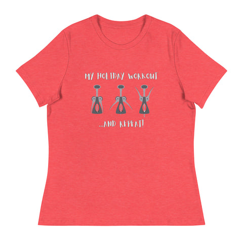 'Holiday Workout' Women's Relaxed T-Shirt