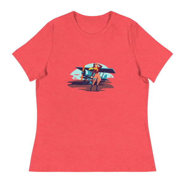 'Women in Aviation' Women's Relaxed T-Shirt