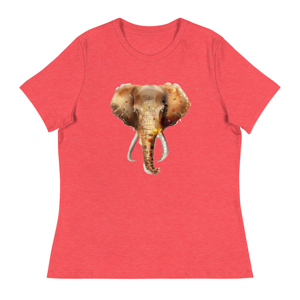 'Elegant Elephant' Women's Relaxed T-Shirt