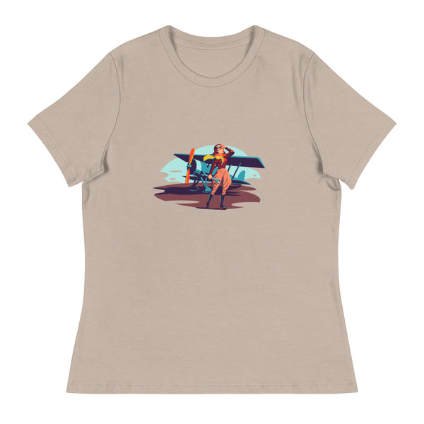 'Women in Aviation' Women's Relaxed T-Shirt