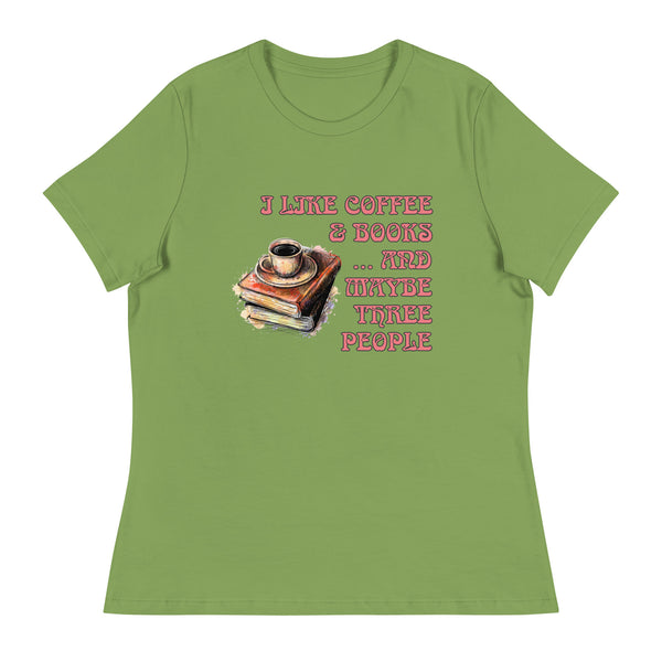 'Coffee & Books' Women's Relaxed T-Shirt