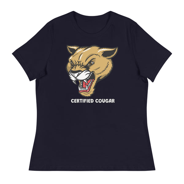 'Certified Cougar' Women's Relaxed T-Shirt