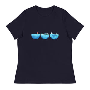 'Three Oceans' Women's Relaxed T-Shirt