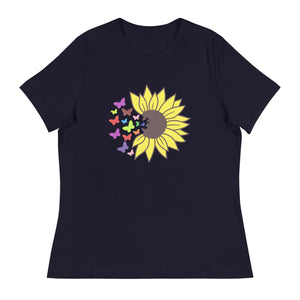 'Sunflower Burst' Women's Relaxed T-Shirt