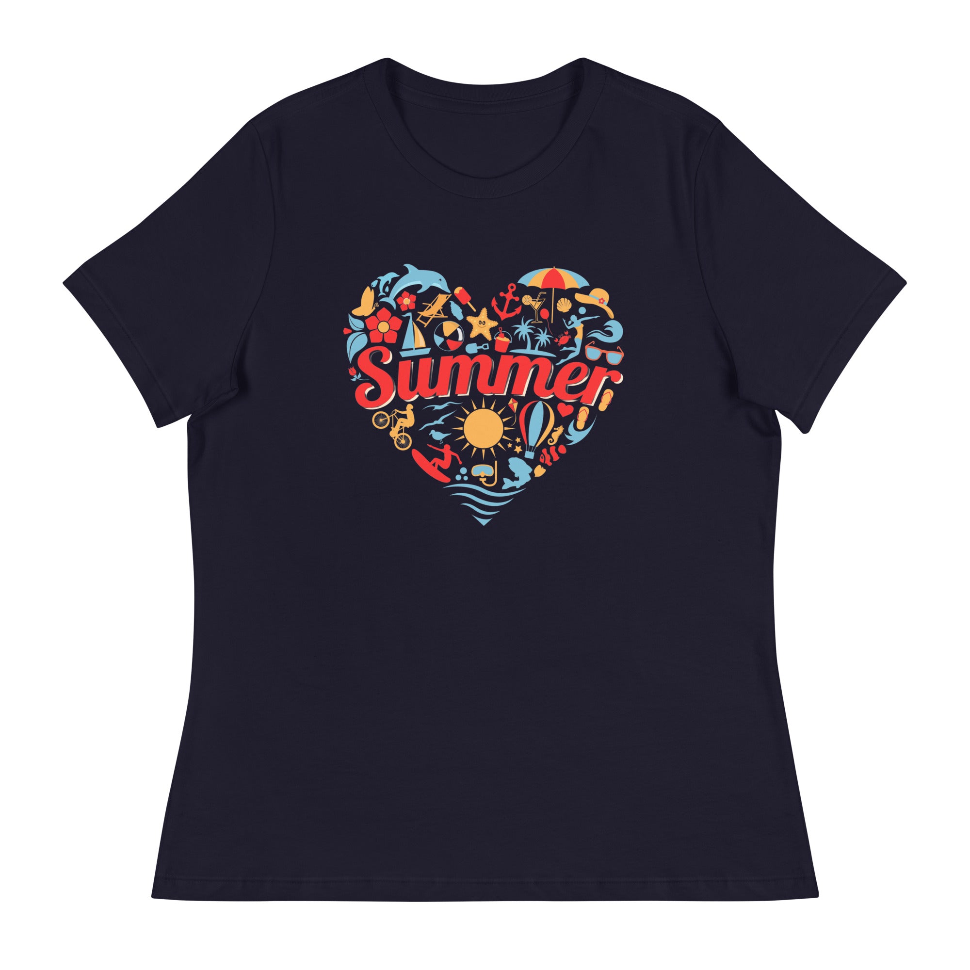 'I Love Summer 2' Women's Relaxed T-Shirt