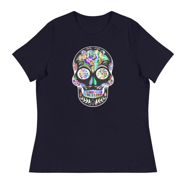 'Sugar Skull' Women's Relaxed T-Shirt