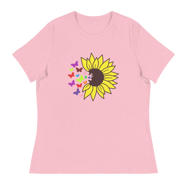'Sunflower Burst' Women's Relaxed T-Shirt