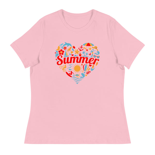 'I Love Summer 2' Women's Relaxed T-Shirt