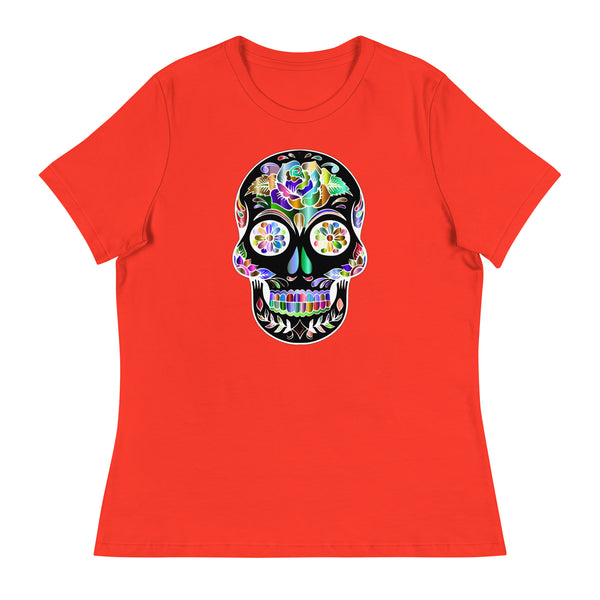 'Sugar Skull' Women's Relaxed T-Shirt