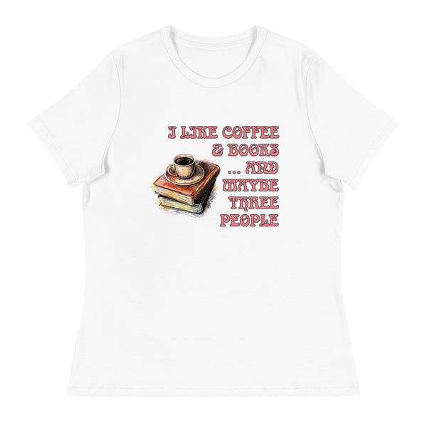 'Coffee & Books' Women's Relaxed T-Shirt