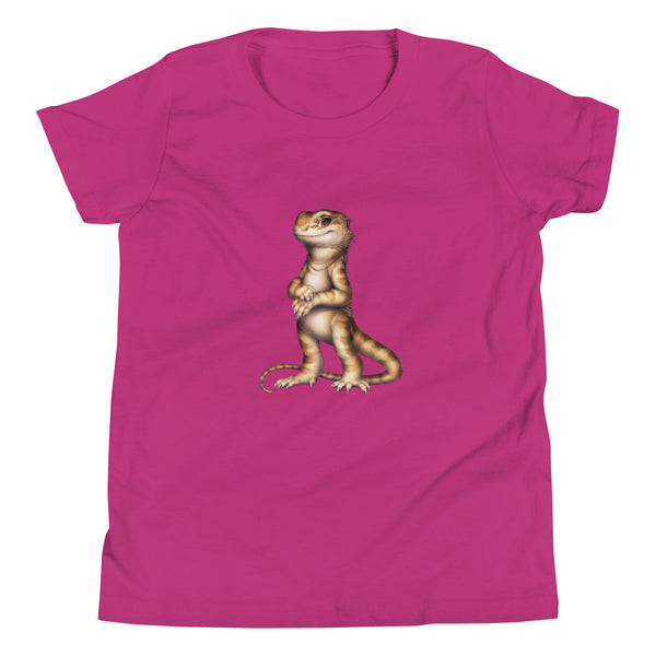 'Standing Bearded Dragon' Youth Short Sleeve T-Shirt