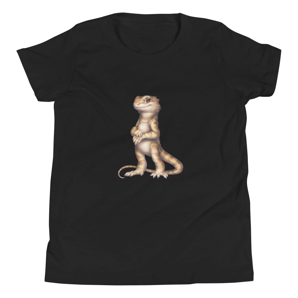 'Standing Bearded Dragon' Youth Short Sleeve T-Shirt