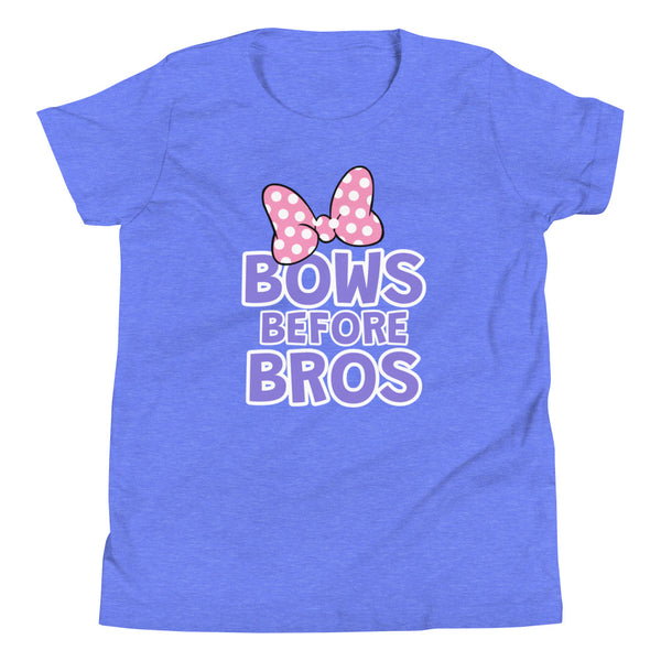 'Bows Before Bros' Youth Short Sleeve T-Shirt